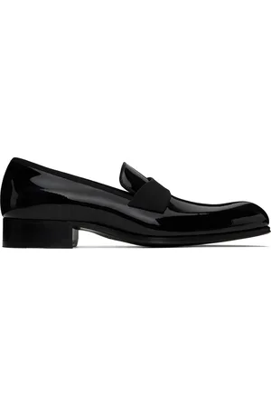 Tom Ford Flâneurs de soirée Edgar noirs en cuir verni