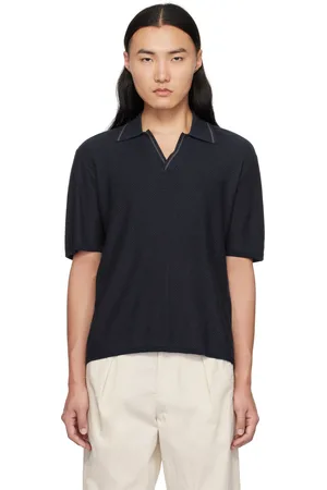 RAG&BONE Polo Harvey Jonny bleu marine