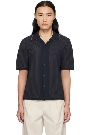 RAG&BONE Chemise de camp Harris bleu marine