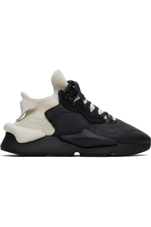 Y-3 Baskets Kaiwa blanc cassé et noir