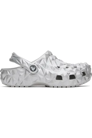 Crocs Sabots sculpturaux argenté métallique