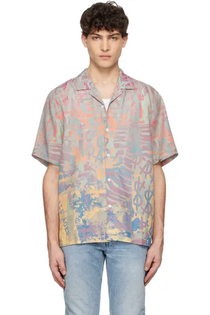 KSUBI Chemise multicolore à col de camp et à motif Ikon Mania