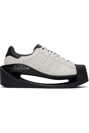 Y-3 Baskets Gendo Superstar blanc cassé et noir