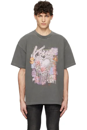KSUBI T-shirt surdimensionné gris à image à logo