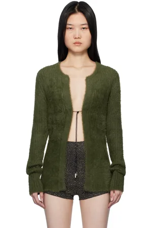 16Arlington Cardigan Teria vert en tricot