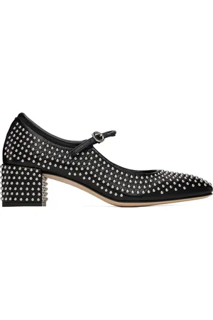 Aeyde Chaussures Charles IX à talon bottier Aline noires à mini clous