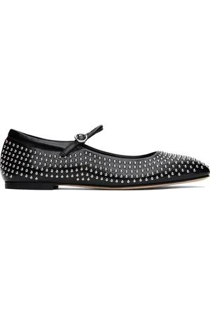 Aeyde Ballerines de style Charles IX Uma noires à mini clous
