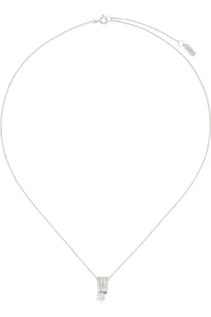 númbering Collier #8702 argenté