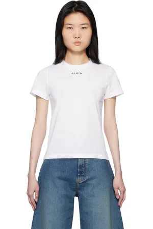 Alaïa T-shirt blanc en coton