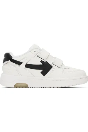 OFF-WHITE Enfant | Baskets Out Of Office blanc et noir à brides à Velcro