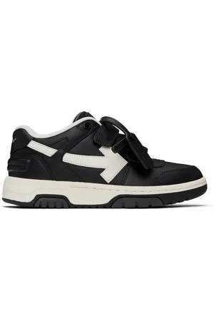 OFF-WHITE Enfant | Baskets Out Of Office noir et blanc à brides à Velcro
