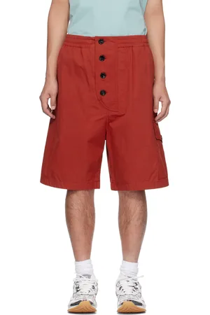 Bottega Veneta Short rouge en sergé léger de coton