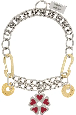 Chopova Lowena Collier Double Decker argenté