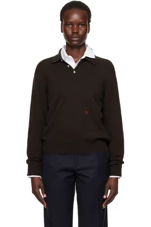HOMMEGIRLS Polo brun en laine