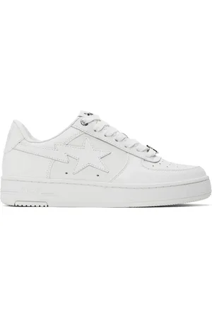 BAPE Baskets #3 M2 blanches à étoiles emblématiques