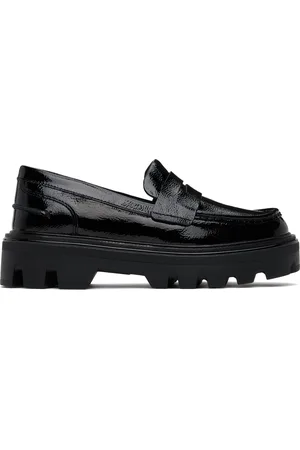 RAG&BONE Flâneurs Quinn noirs en cuir