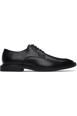 HUGO BOSS Derbys noirs en cuir synthétique grainé