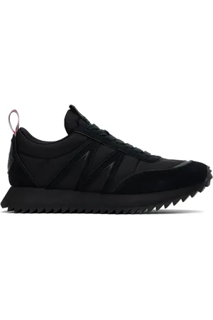 Moncler Baskets Pacey noires en nylon et en suède