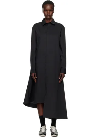 Y-3 Robe chemise midi noire