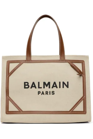 Balmain Cabas 42 beige et brun en canevas - B-Army