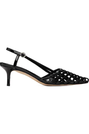 Aeyde Chaussures à petit talon Helit noires en cuir à bride arrière
