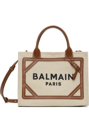 Balmain Petit sac beige et brun - B-Army
