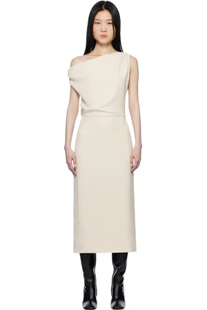 16Arlington Robe midi Kira blanc cassé
