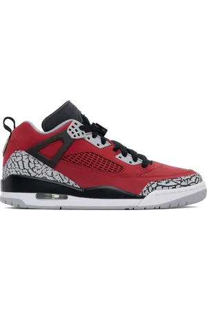 Nike Baskets basses Jordan Spizike rouge et gris