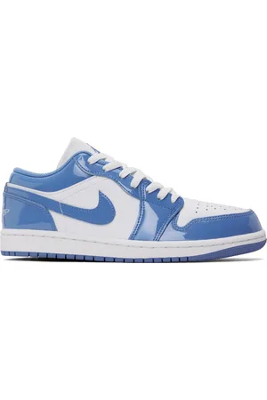 Nike Baskets basses Air Jordan 1 blanc et bleu édition spéciale
