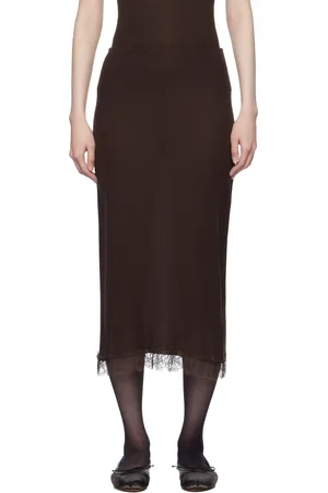 The Row Jupe midi Indira brune