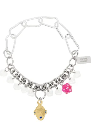 Chopova Lowena Collier Kiss BFF argenté