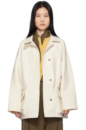 LE 17 SEPTEMBRE Blouson Traveller blanc cassé en coton