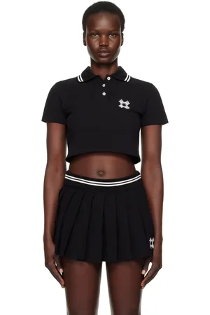 AMIRI Polo écourté noir à quadrigramme