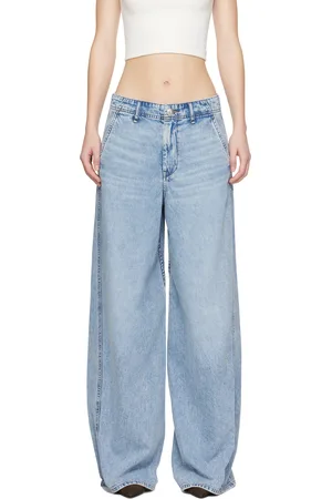 RAG&BONE Jean ample Sofie bleu en denim ultraléger