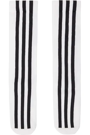 Y-3 Chaussettes blanches à rayures