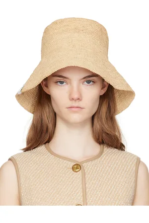 RAG&BONE Chapeau de plage pliable Jade beige
