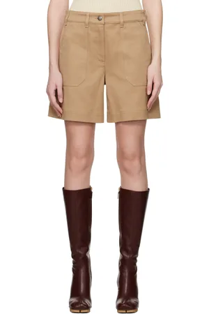 Moncler Bermuda brun clair en gabardine de coton