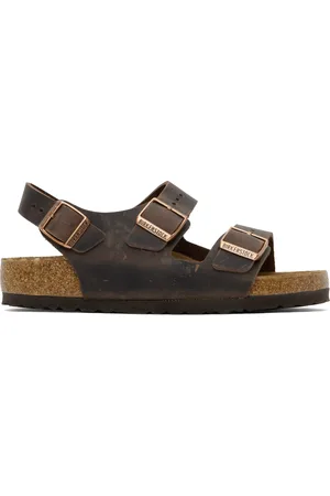 Birkenstock Sandales Milano brunes