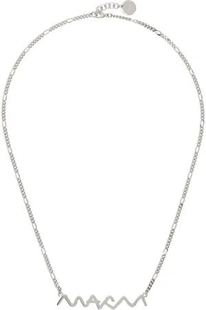 Marni Collier argenté en chaine figaro