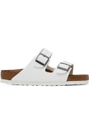 Birkenstock Sandales Arizona blanches