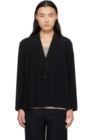 Issey Miyake Veston plissé Tailored 2 noir