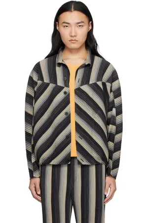 Issey Miyake Blouson 2 noir à rayures édition Ronan Bouroullec