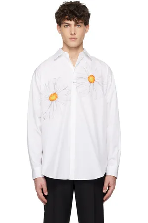 Moschino Chemise blanche à images de marguerite imprimées