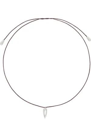 Sophie Buhai Ras-du-cou brun et argenté à petit pendentif de lance