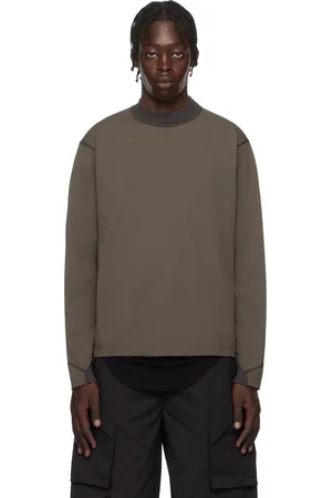 J.LAL T-shirt taupe à col ras du cou édition Goldwin