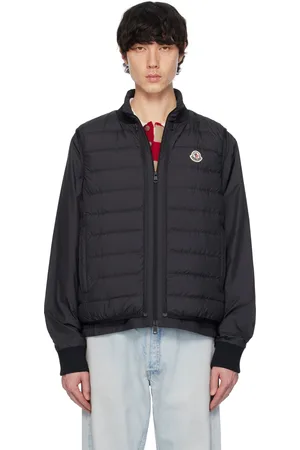 Moncler Ensemble de blouson court et veste rembourrée en duvet 3-en-1 Verney noirs
