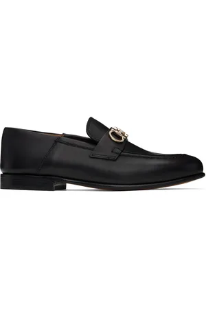 Salvatore Ferragamo Flâneurs de style mule noirs à ferrure Gancini