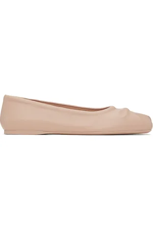 Marni Ballerines sans coutures roses à boucle gaufrée