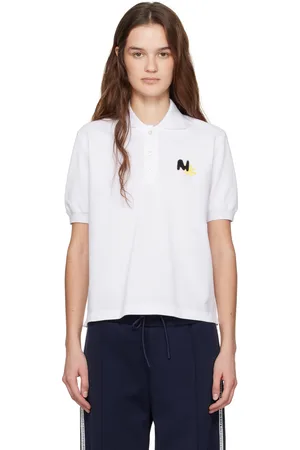 Msgm Polo blanc à écusson à logo