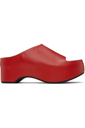 Marni Sandales à talon rouges à plateforme